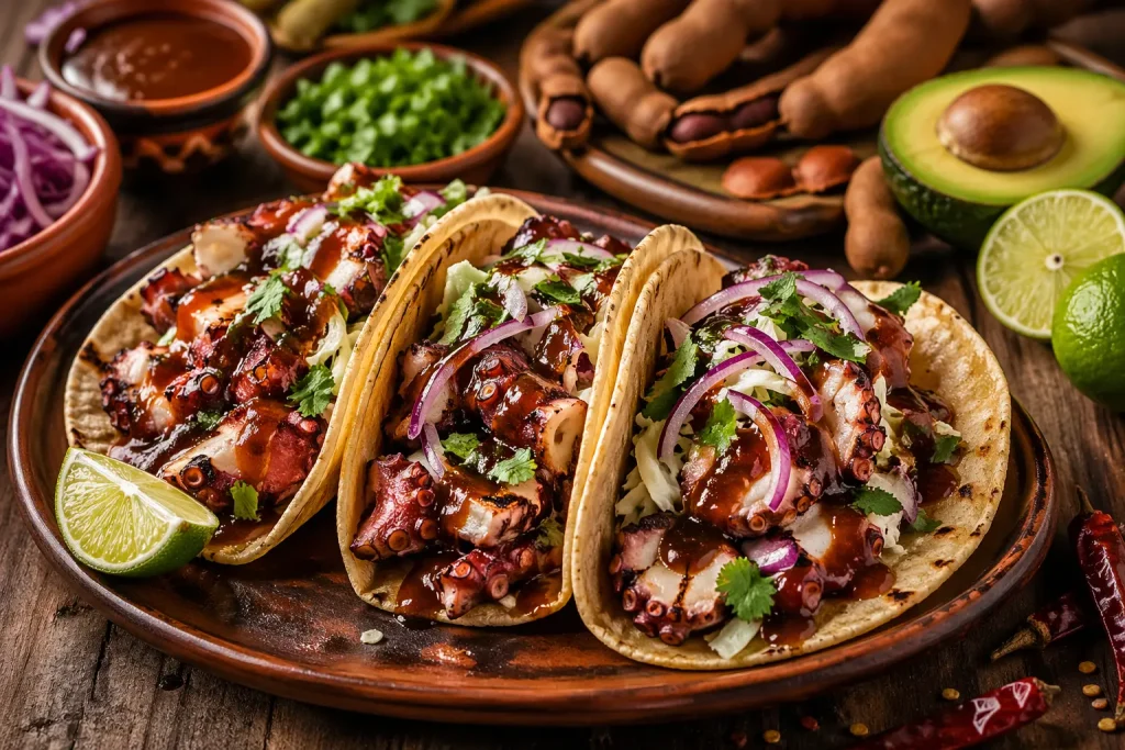 Tacos de Pulpo Con Tamarindo: Una Combinación única